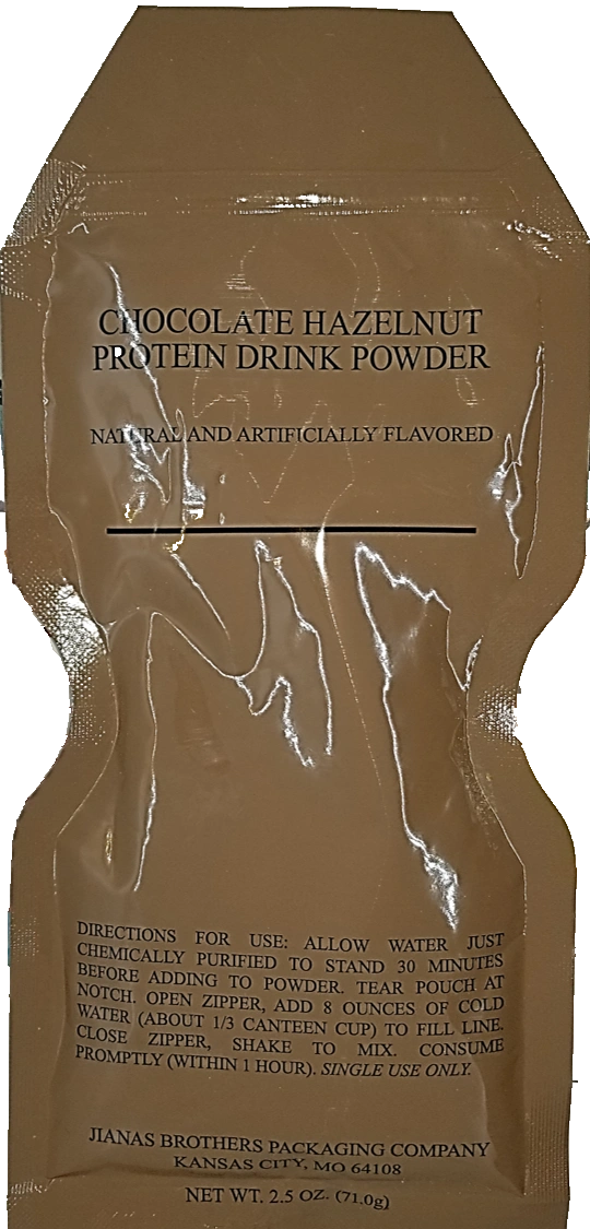 MRE Chocolate Hazelnut Protein Drink Pouch Add on